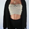 Black Plated Cardigan