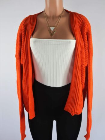 Orange Cardigan