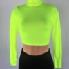 Turtleneck Neon Crop Top