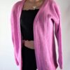 Pink Plated Cardigan