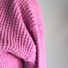 Pink Plated Cardigan