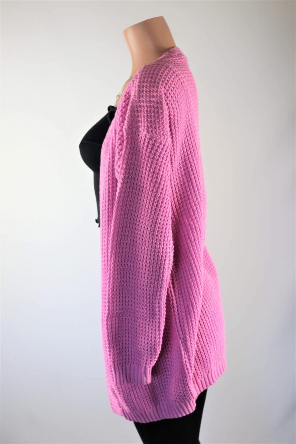 Pink Plated Cardigan