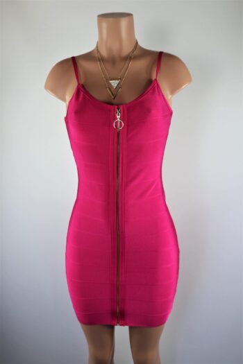 Fuchsia Zipper Dress