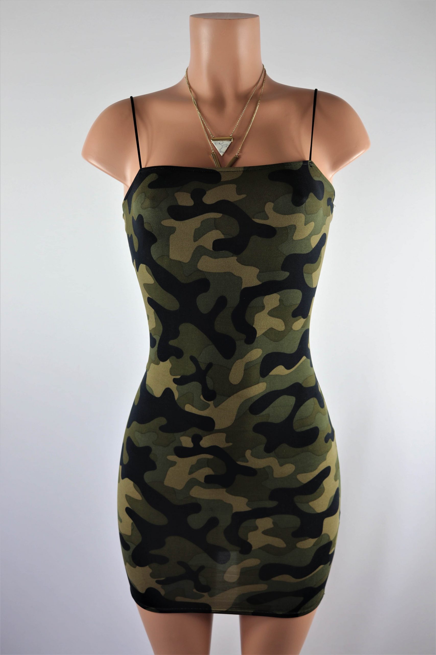 bodycon camo dress Camo Flower Sky Women's Midi Bodycon Dress