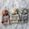 Stripe Pom Pom Beanie