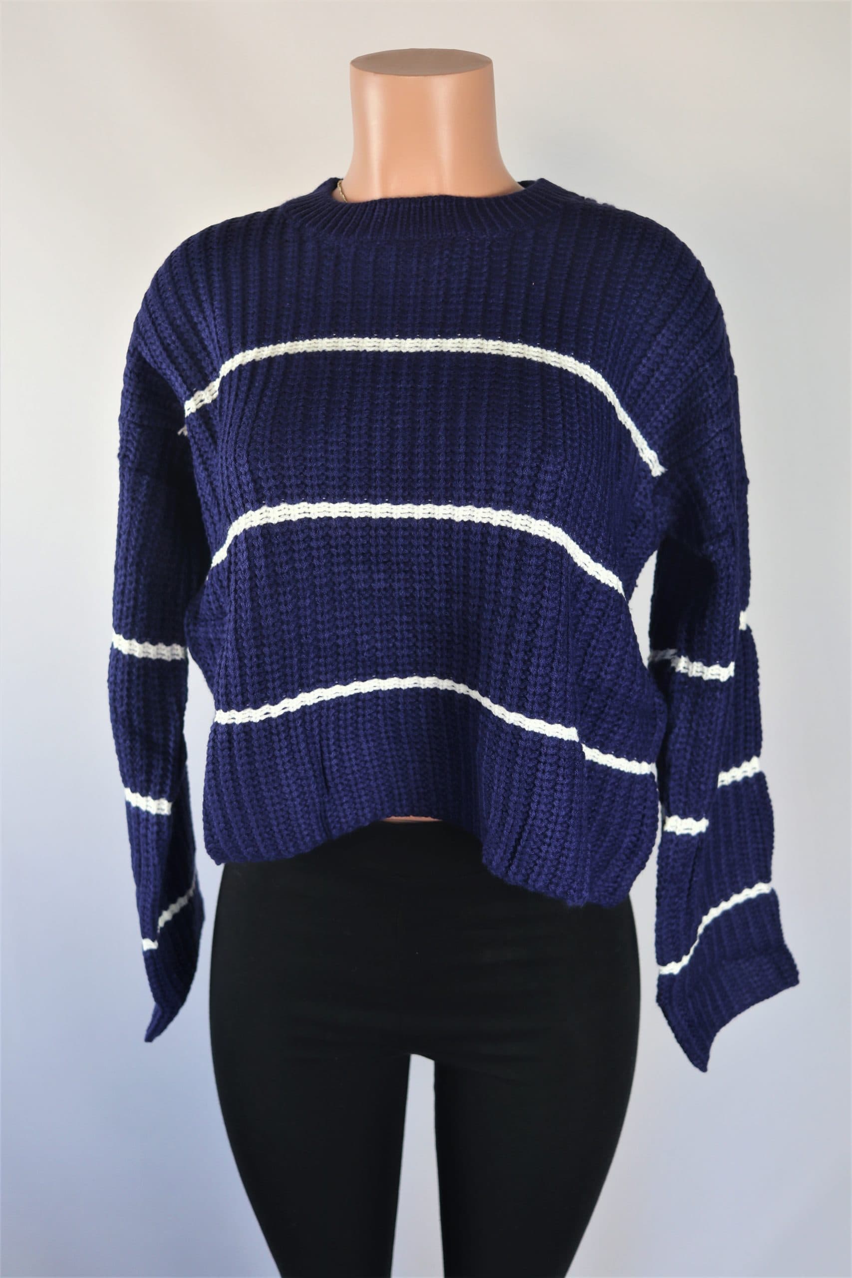 Navy Stripe Sweater NeedMyStyle