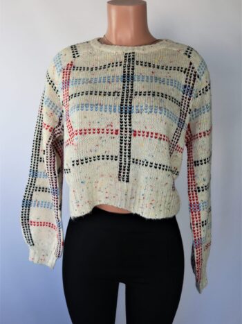 Plaid Crop Sweater Plaid Crop Sweater