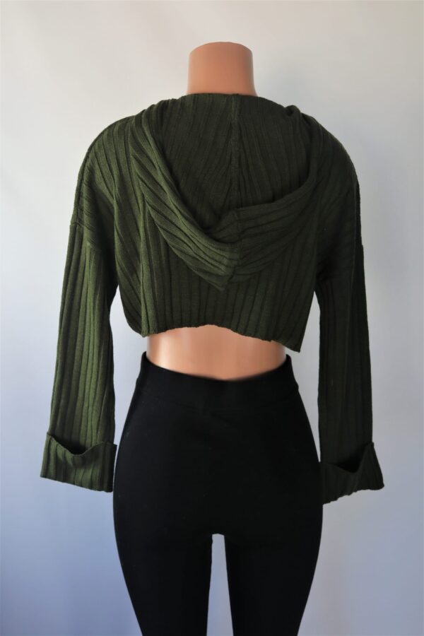 Olive Crop Hoodie