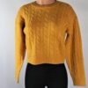 Gold Cable Knit Sweater