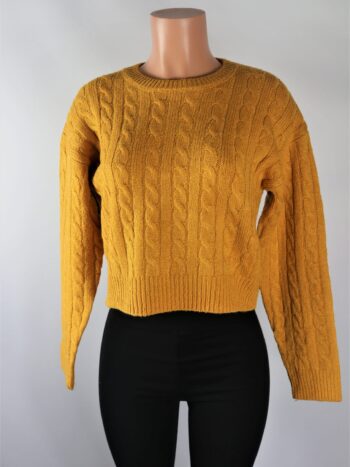 Gold Cable Knit Sweater Gold Cable Knit Sweater