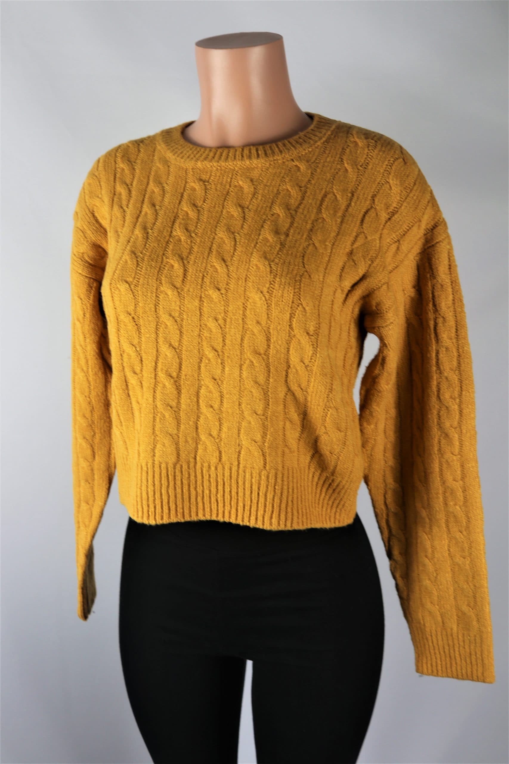 oversized gold sweater