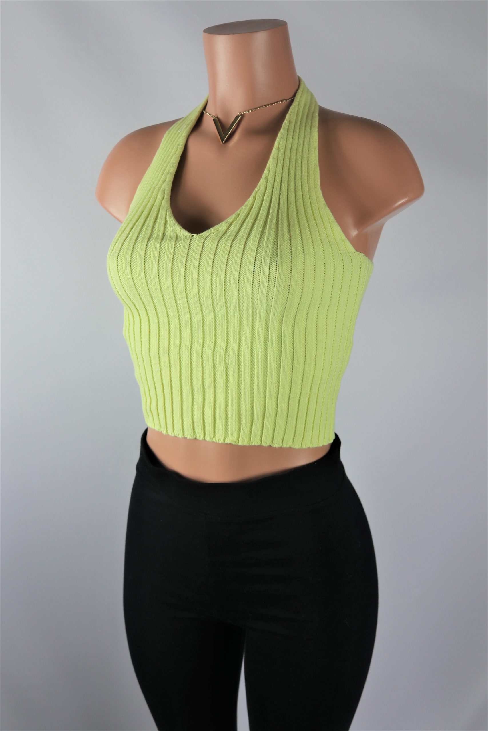 beach knit halter blue multi