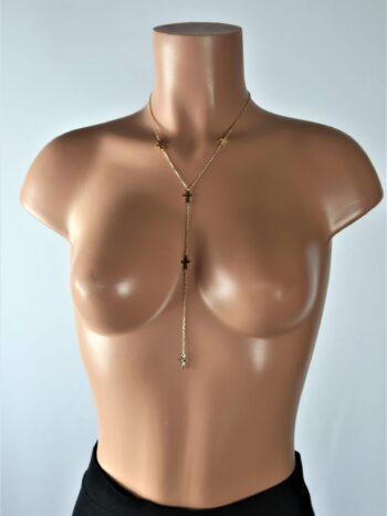 Cross Link Drop Necklace