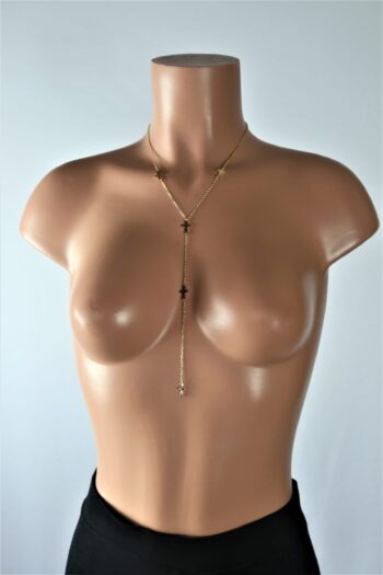 Cross Link Drop Necklace