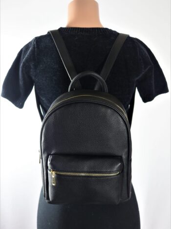 Faux Leather Backpack