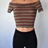 Bret Off the Shoulder Crop Top