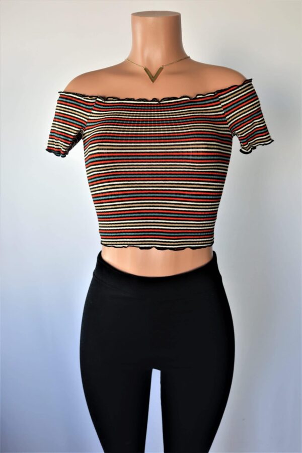 Bret Off the Shoulder Crop Top