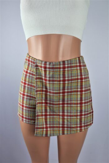 Plaid Skort