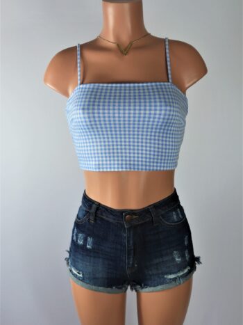 Gingham Crop Top