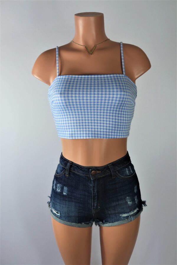 Gingham Crop Top