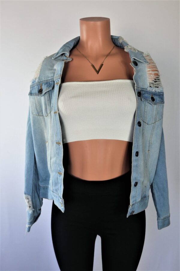 Distressed Jean Jacket