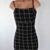 Basic Grid Mini Dress