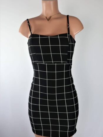 Basic Grid Mini Dress Basic Grid Mini Dress