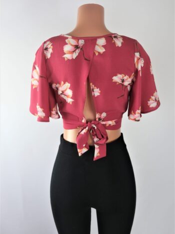 Elisa Floral Crop Top Elisa Floral Crop Top