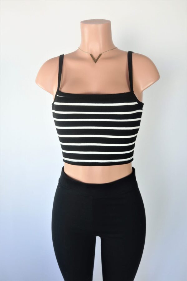 Basic Stripe Crop Top