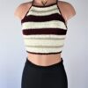 Crochet Stripe Crop Top