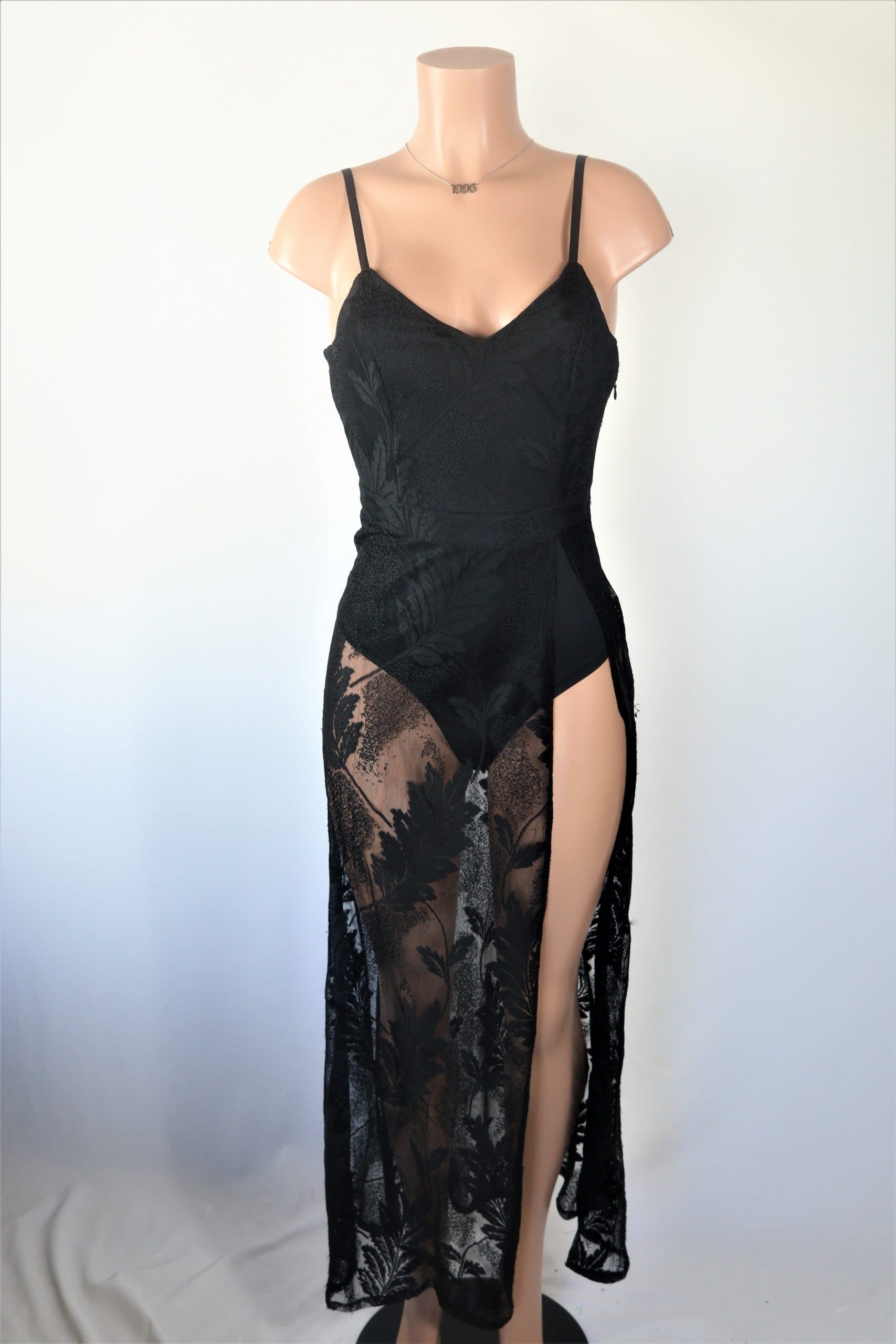 black lace outfit