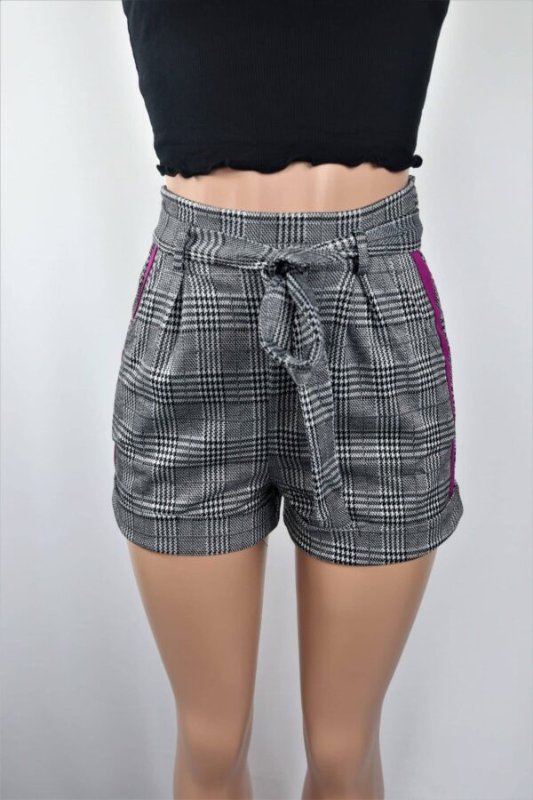 Monochrome Belted Shorts