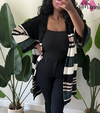 Stripe Chenille Duster Stripe Chenille Duster