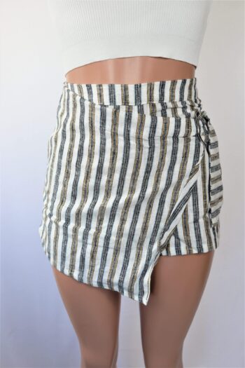 Stripe Linen Skort