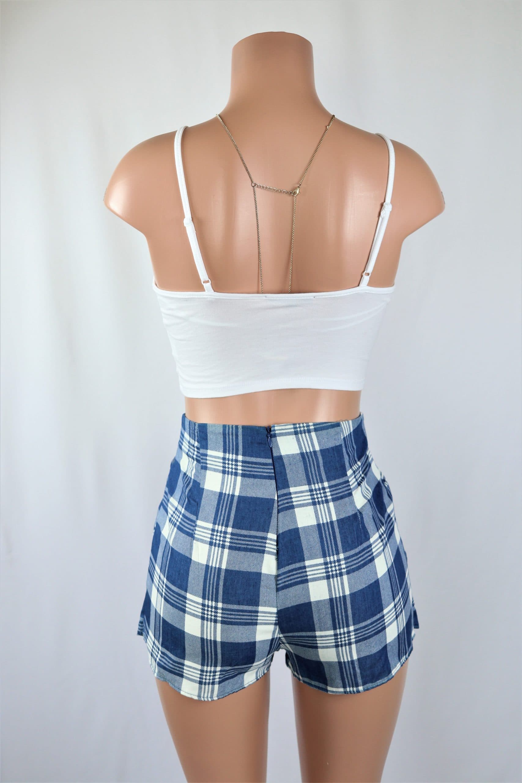 Linen Plaid Skort Final Sale NeedMyStyle