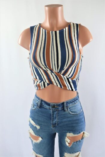 Nicola Twist Front Crop Top