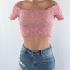 Lizzie Off the Shoulder Crop Top