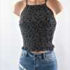 Floral Smocked Cami Crop Top