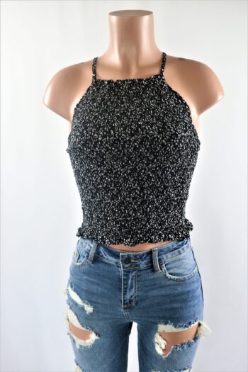 Floral Smocked Cami Crop Top