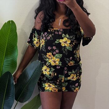 Off the shoulder Floral Romper Off the shoulder Floral Romper