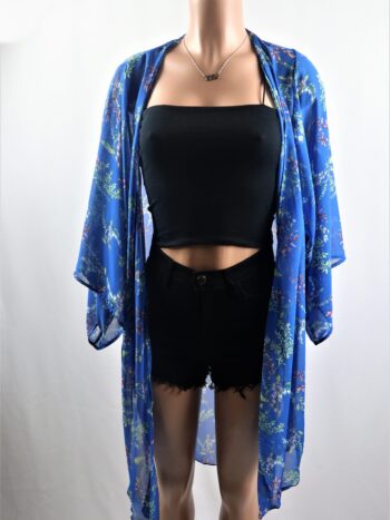 Blue Floral Kimono Blue Floral Kimono