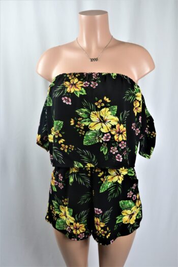 Off the shoulder Floral Romper