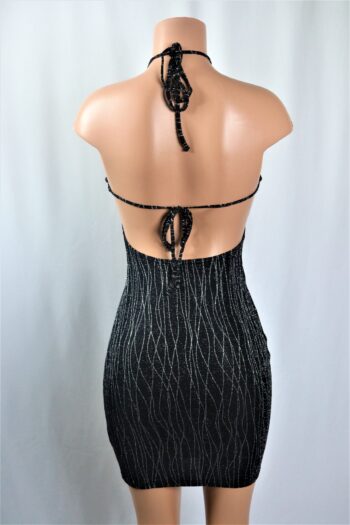 Shimmer Halter Dress b