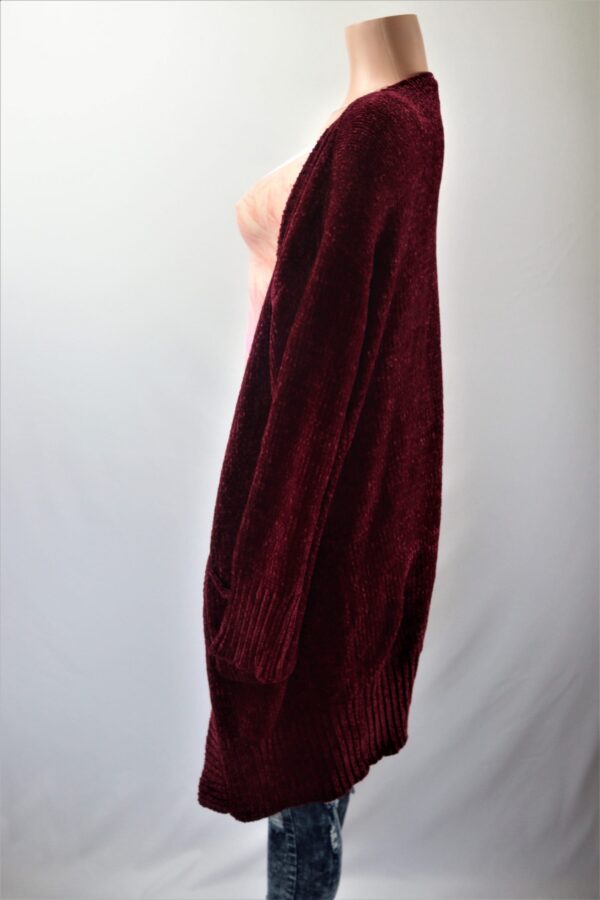 Plain Chenille Cardigan