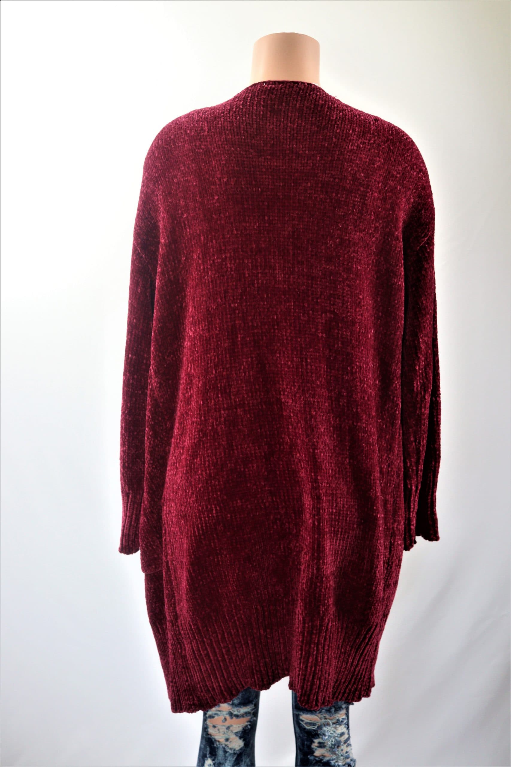 Plain Chenille Cardigan NeedMyStyle