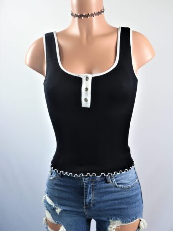 Contrast Button Up Top