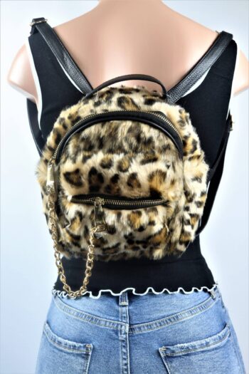 Faux Shearling Mini Backpack