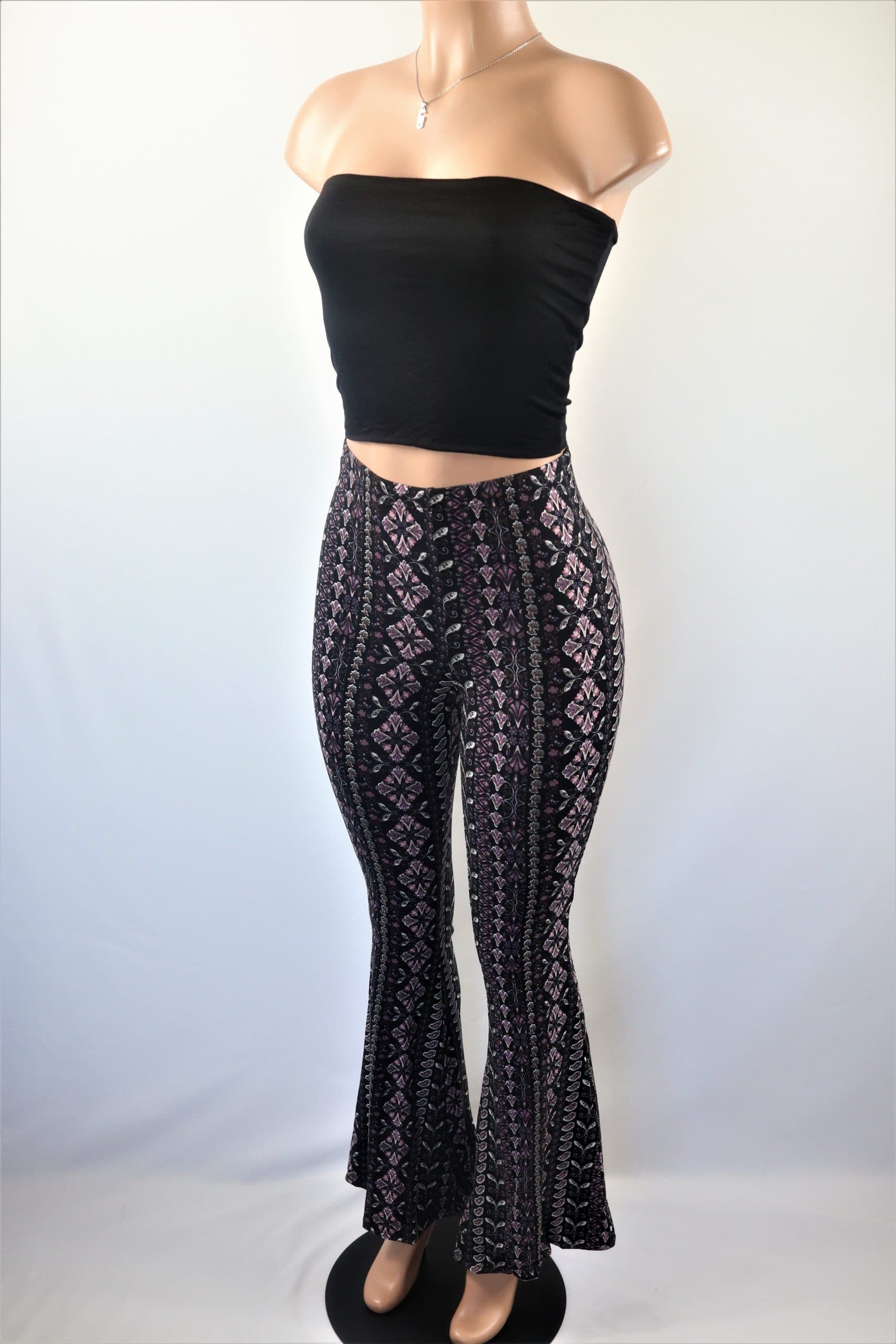 Dark Purple Santana Palazzo Pants - NeedMyStyle