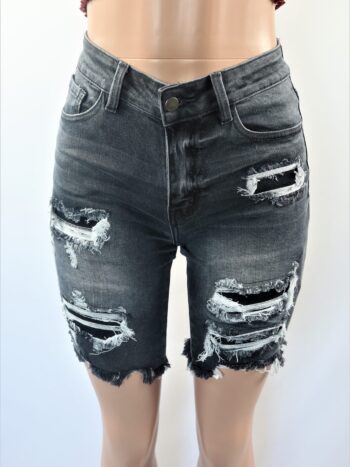 Ripped Bermuda Shorts Ripped Bermuda Shorts