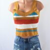 Stripe Boxy Crop Top